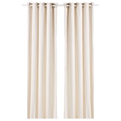 Комплект штор IKEA MOALINA (МОАЛИНА), Бежевый, 145х250 см, 2 шт
