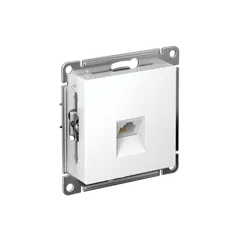 Розетка телефонная RJ11 Systeme Electric AtlasDesign Белый ATN000181