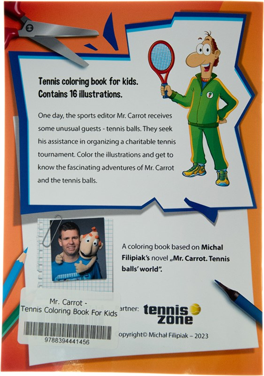 Книга Tennis Coloring Book For Kids