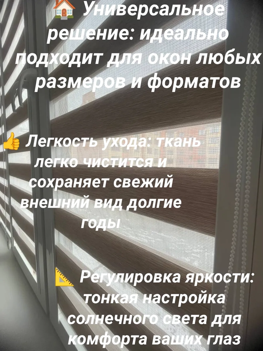 Рулонные шторы День-Ночь 58х120 см