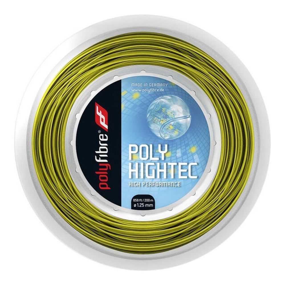 Струны теннисные Polyfibre Poly Hightec (200 m) - yellow