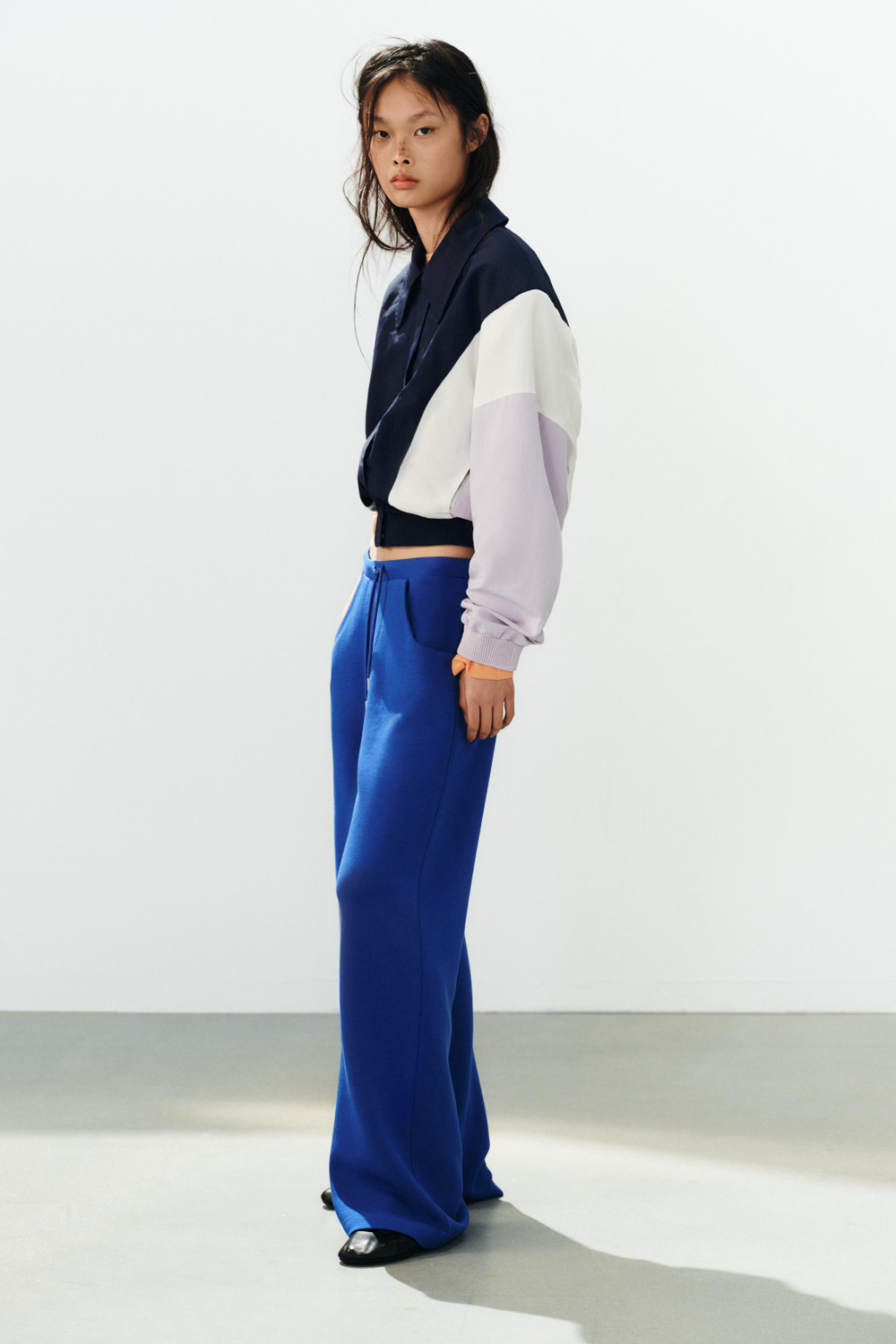 БРЮКИ FLARED ИЗ ИНТЕРЛОКА — ZARA