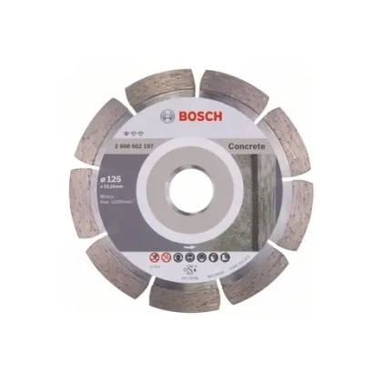 Алмазный отрезной круг по бетону Standard for Concrete 125x22.23x1.6x10 мм BOSCH 2608602197