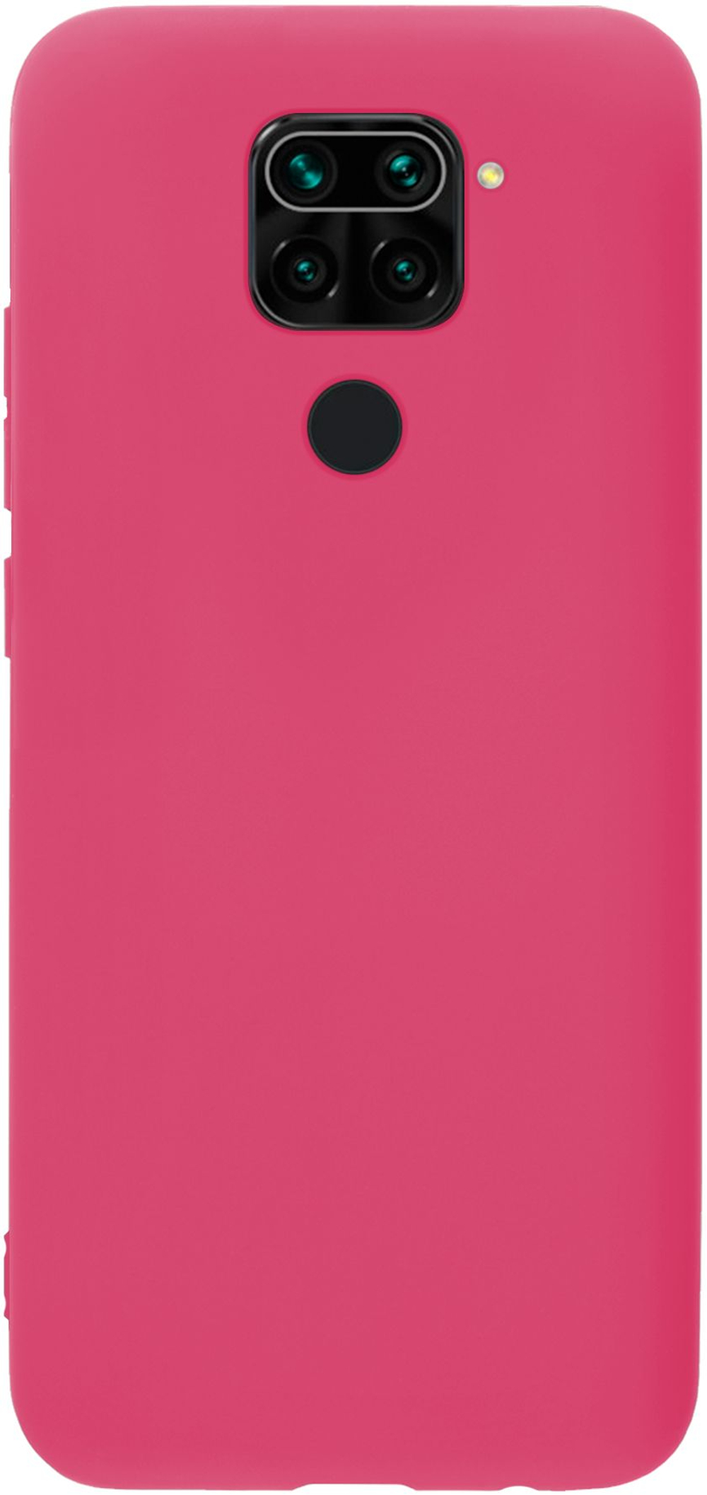 Мягкий Soft Touch чехол из силикона для XIAOMI REDMI NOTE 9 (не PRO / S!) и REDMI 10X с бархатной подкладкой