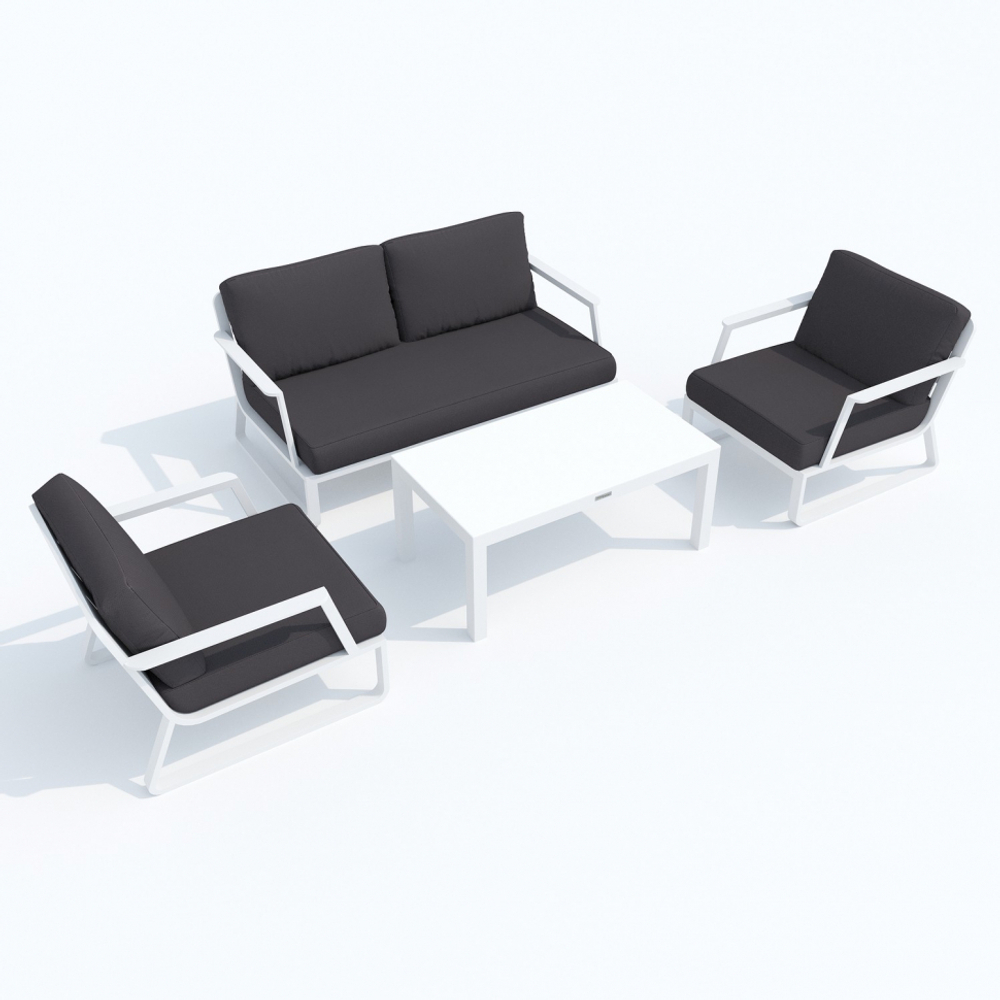 Лаунж зона Ideal Patio ЭСТИВО антрацит - белый каркас
