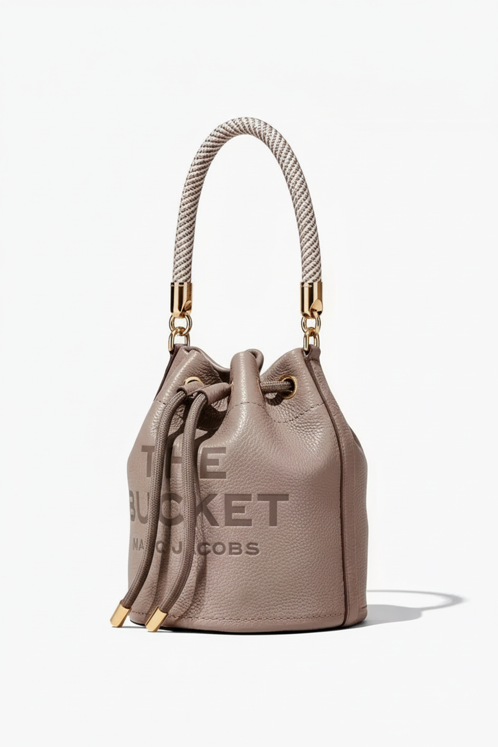 СУМКА MARC JACOBS THE LEATHER BUCKET BAG CEMENT