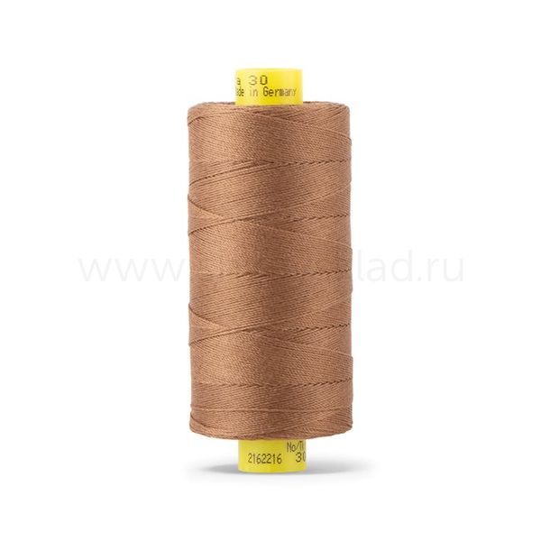 Нитка Gutermann Mara 30 (300 метров), 1 кат., для отстрочки | 124 золотисто-коричневый