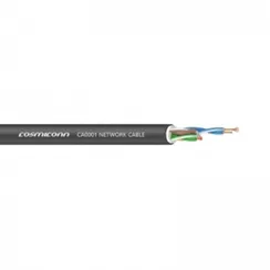 COSMICONN CA0001 Кабель витая пара 24AWGх4P, UTP CAT 5E, цвет черный, D. 6,5 мм.