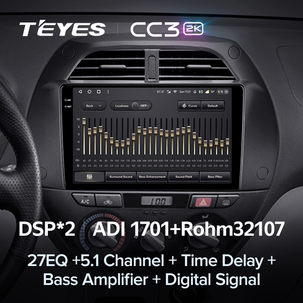 Teyes CC3 2K 9"для Toyota RAV4 2000-2003