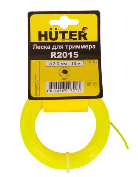 Леска Huter R2015 для триммера, 2 мм, круг