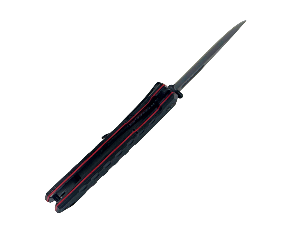 Карманный складной нож Т-34, AUS8 black matt titanium, 323-487401