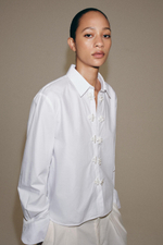 РУБАШКА В ПОЛОСКУ С ЗАСТЕЖКАМИ-КЛЕВАНТ ZW COLLECTION — ZARA