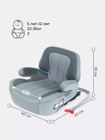 Автокресло RANT AY313 "TURBO" Isofix Active Line (Green) группа 3 (22-36 кг)