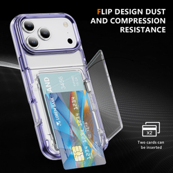 Прозрачный чехол Lumen Case с подставкой 2‑в‑1 и отделением для карт: iPhone 17 Pro Max