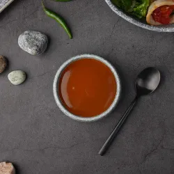 Соусник 70 мл d 9,2 см h2,5 см круглый фарфор Stone Untouched Taiga P.L. Proff Cuisine [1]