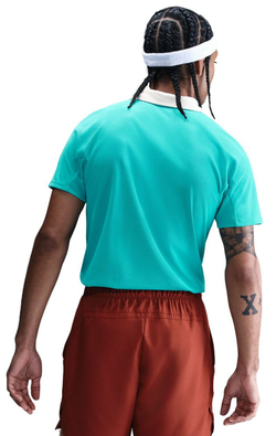 Теннисное поло Nike Court RG Dri-FIT Advantage Slam Tennis - dusty cactus/white