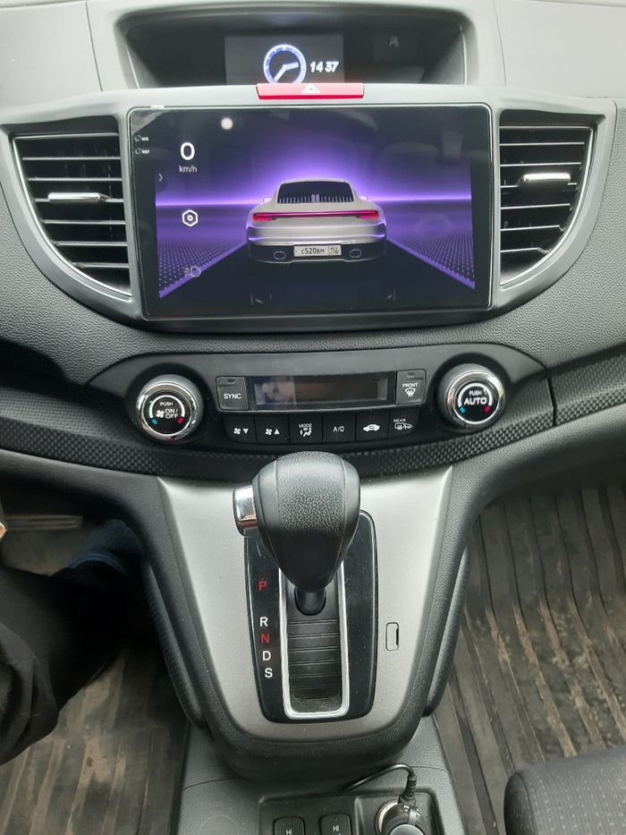 Магнитола для Honda CR-V 4 2012-2016 (большая рамка) - FarCar S500-TS10 монитор 9.5" QLED на Android 14, Быстрая, CarPlay, 4G SIM-слот