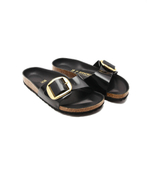 Кожаные шлепанцы madrid bb nl high shine Birkenstock - черный(1022650)