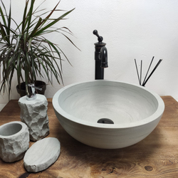 Раковина из андезита Bowl Blue Kecil Small BA-60973 40x40x15