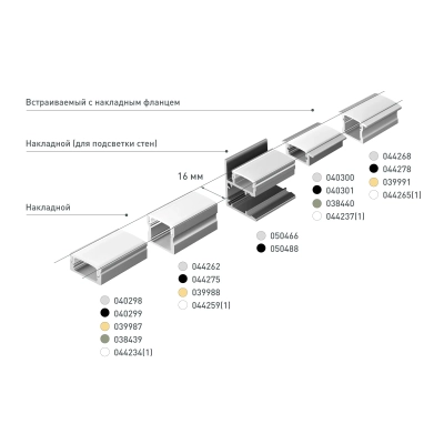 Профиль LINE-2308-F-2000 ANOD (Arlight, Алюминий)