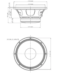 Eighteen Sound 10MB400/8 - 10'' динамик среднебасовый, 8 Ом, 250 Вт AES, 100.5dB, 65...6100 Гц
