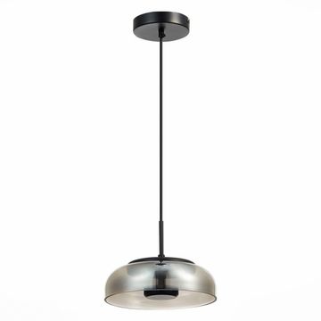Подвесной светильник LED 1*7W 4000K SL6002.403.01 чёрный/дымчатый Lazio ST-Luce
