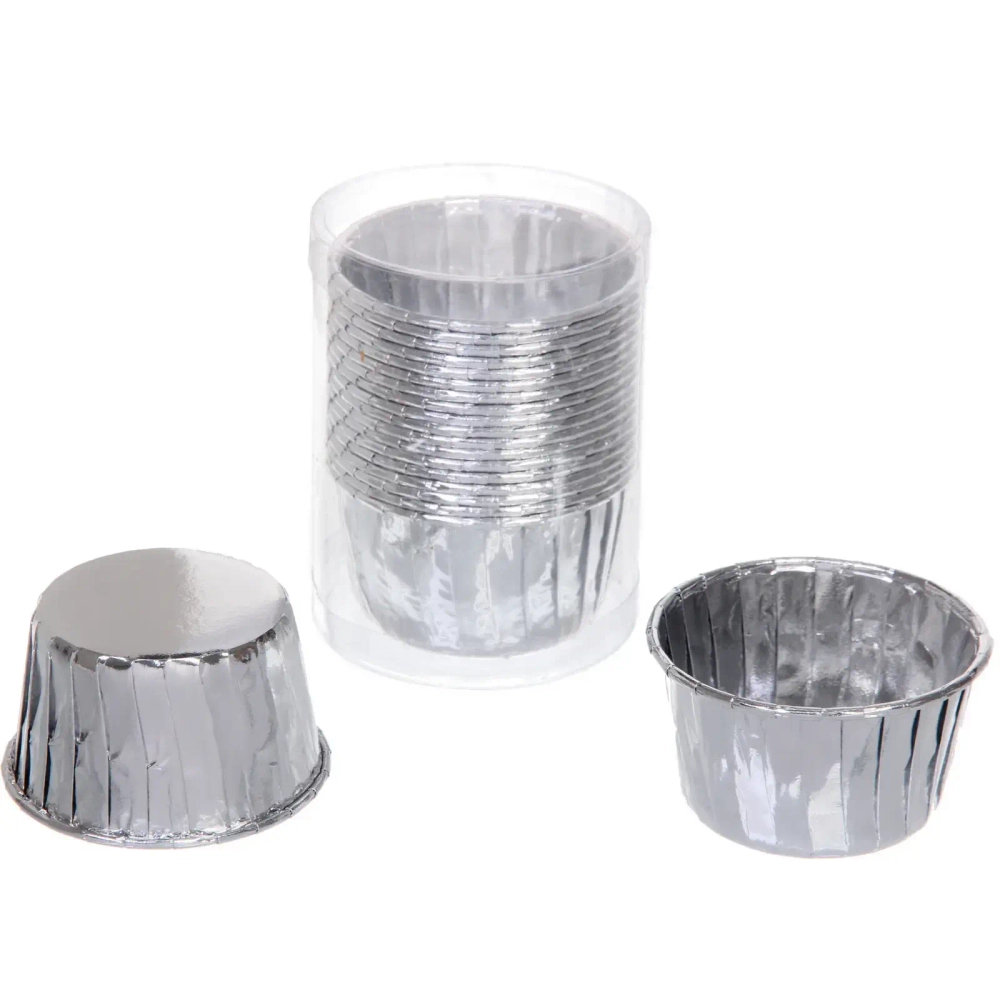 Форма для выпечки в наборе 20шт «Сupcake» 5*4см, серебро