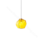 Pendant design lamp Ice Cube by Lasvit (Yellow)
