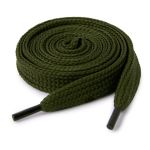 Шнурки обувные плоские 10.0 мм / 120 см, 25 пар (50 шт), №158 оливковый, Gamma