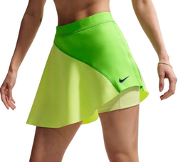 Теннисная юбка Nike Court Slam Dri-FIT High-Waisted Tennis - mean green/light lemon twist/black