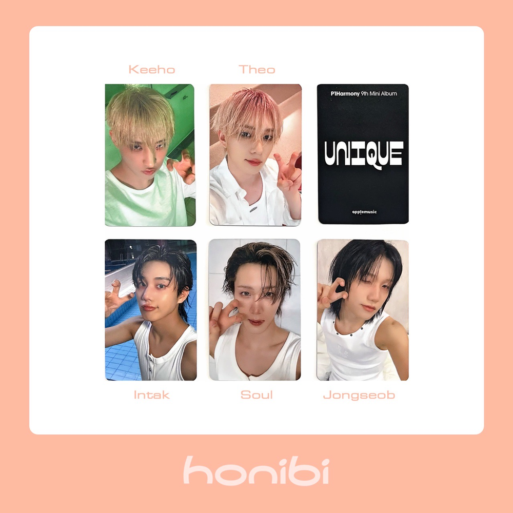 Фотокарта P1Harmony 'UNIQUE' (Light Keyring Ver.) Apple Music