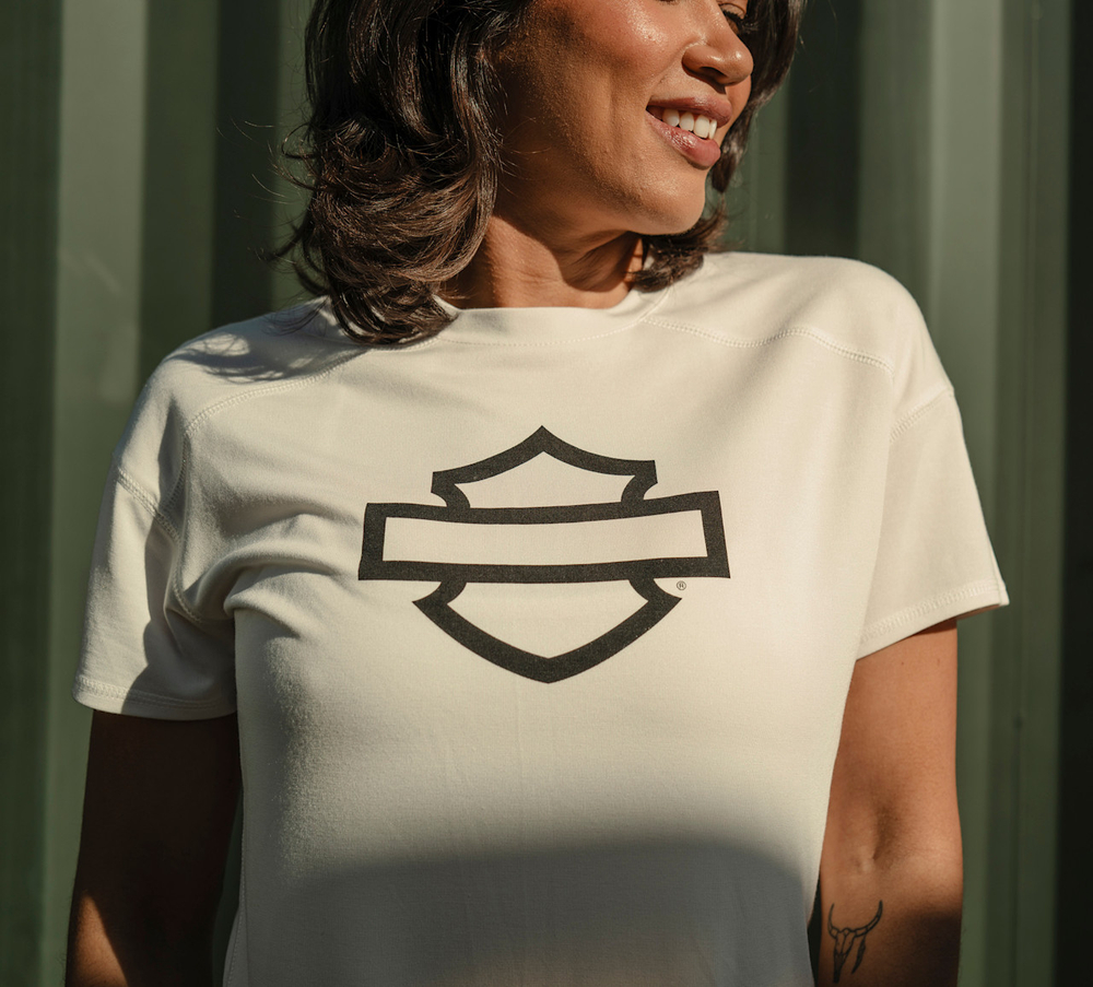 Футболка Women's H-D TECH Short Sleeve Top - Cloud Dancer Harley-Davidson