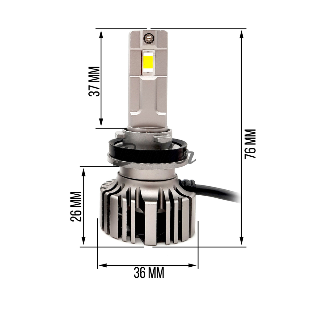 Светодиодные автомобильные LED лампы Sariti F7 H11 6000K 55W