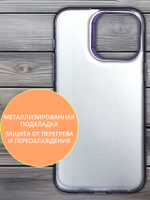 Дизайнерский чехол из пластика для IPHONE 15 PRO с усиленной защитой камеры и глянцем