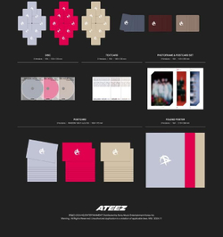 Альбом ATEEZ - GOLDEN HOUR : PART.2 11th EP Album 3 Version SET