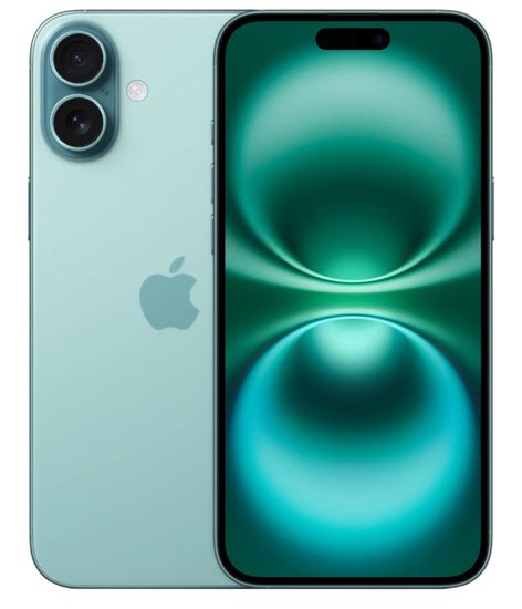 Apple iPhone 16 SIM 128 ГБ, бирюзовый