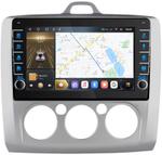 Магнитола для Ford Focus II 2004-2011 (кондиционер) - Kuberg OL-9201-M (кнопки и крутилки), Android 12, Быстрая, CarPlay, 4G SIM-слот