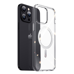 Усиленный прозрачный чехол с поддержкой MagSafe от Dux Ducis для iPhone 15 Pro Max, серия Clin Mag Series Case