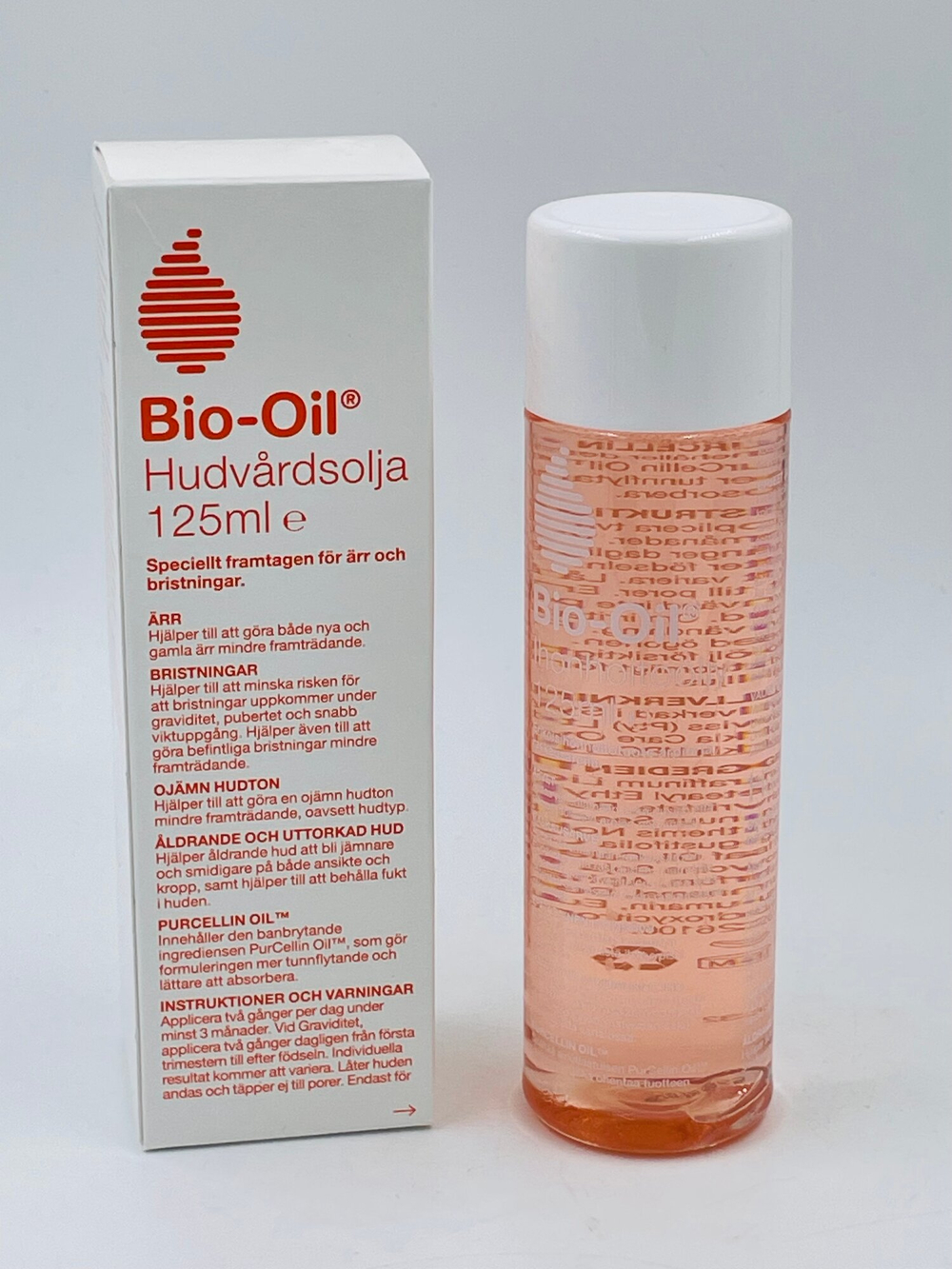 Косметическое Масло Bio-Oil, для тела, от растяжек, шрамов и неровного тона кожи, 125 мл (Из Финляндии)