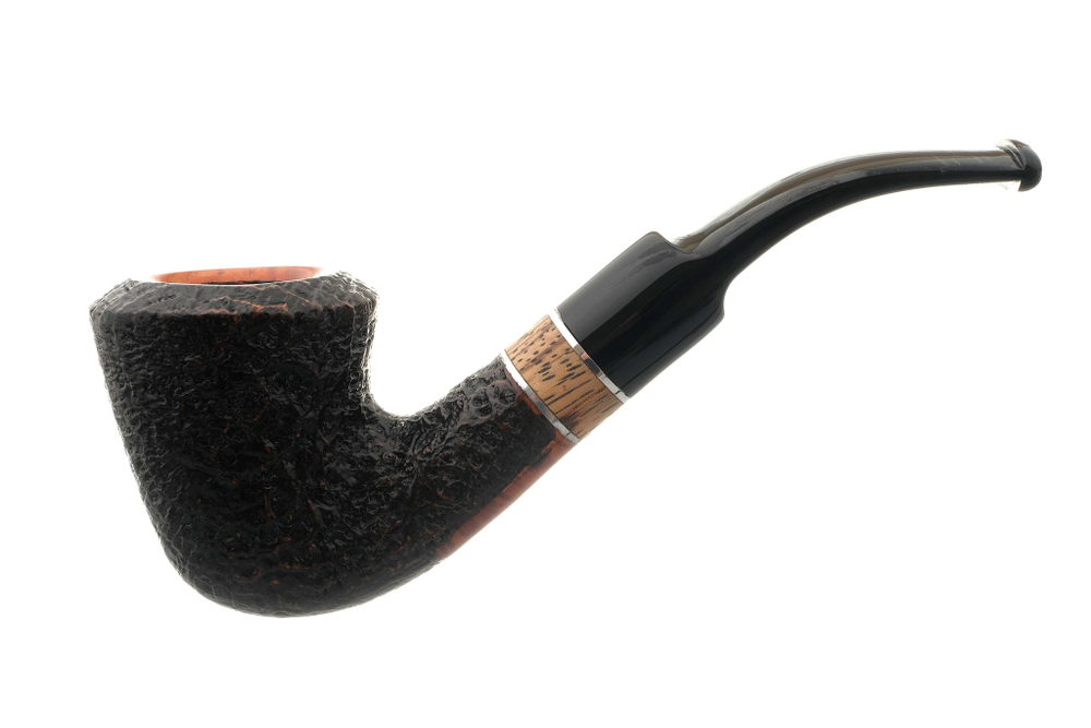 Трубка Barontini ASTI черный бласт, форма 2, Asti-02