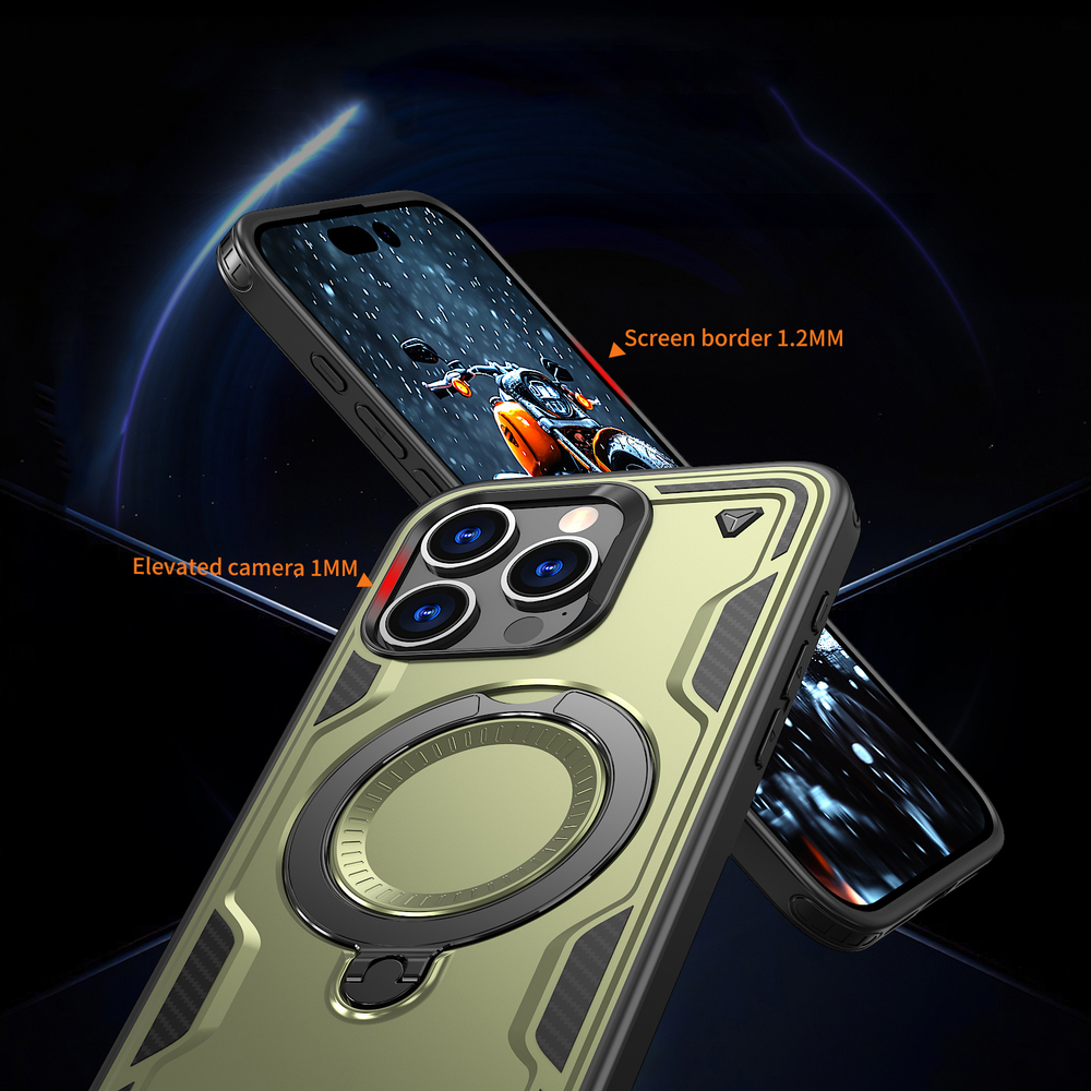 Чехол Magneto Case с кольцом для iPhone 15 Pro