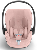 Коляска Cybex Coya Matt Black Frame Cloud T i-Size Peach Pink Plus Leaf Green с дождевиком и бампером