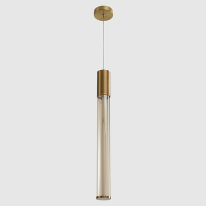 Подвесной светодиодный светильник Crystal Lux LINEUP SP11W LED BRASS
