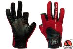 Перчатки спиннингиста Alaskan двухпалые Red/BL  M (AGWK-11M)