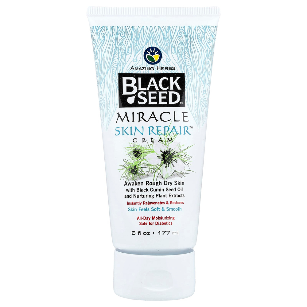 Amazing Herbs, Black Seed Miracle Skin Repair™, крем, 177 мл (6 жидк. унций)