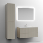 Тумба подвесная Sancos Snob T, Beige Soft 995х445х500, под столешницу с отверстием под смеситель, цвет Black Sky, арт. SNT100CE
