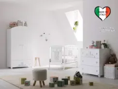 Детская кроватка на колесах Pali Birba White