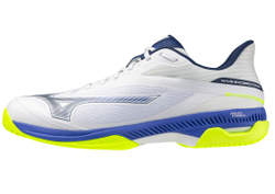Теннисные кроссовки Mizuno Wave Exceed Court AC - white/dazzling blue/light yellow