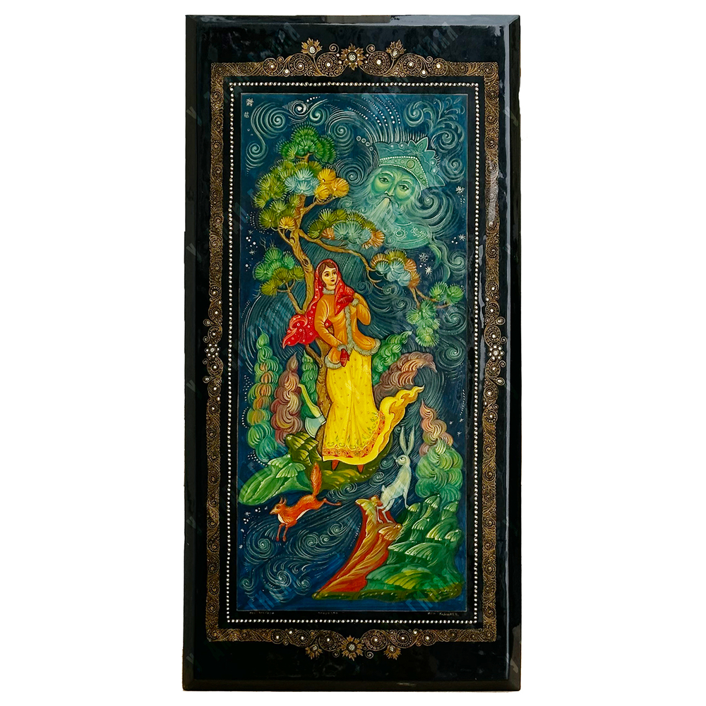 Мстёрская лаковая миниатюра. Морозко. Исп. Кайшев В. СССР, 1970-е