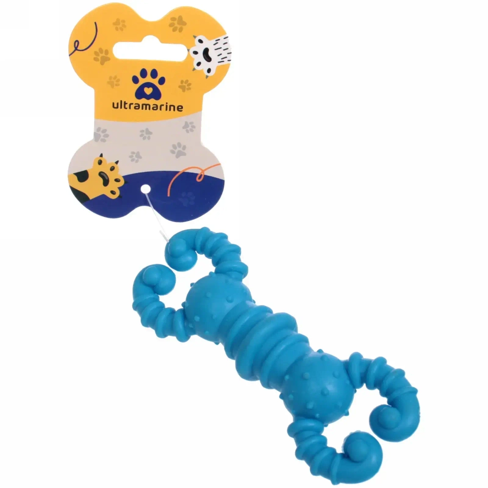 Игрушка для собаки «Bubble gum-Краб» 12,7см цвет голубой Ultramarine